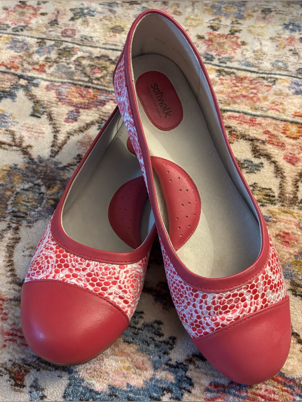 SoftWalk Women's Napa Ballet Flats
 “Pink Rose”